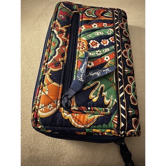 Vera Bradley Womens  Inner Outer Pockets Zip Around Bifold Wallet - Picture 4 of 6